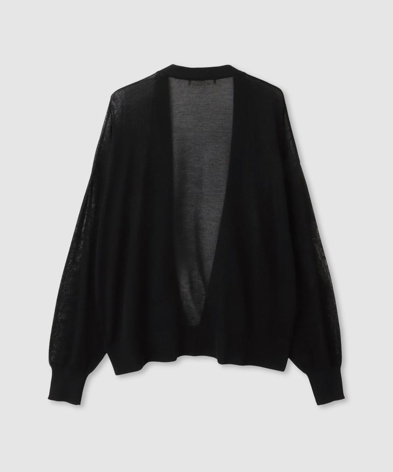 Idnes  ウォッシャブルシアーハイゲージニットカーディガン レディース商品画像-5