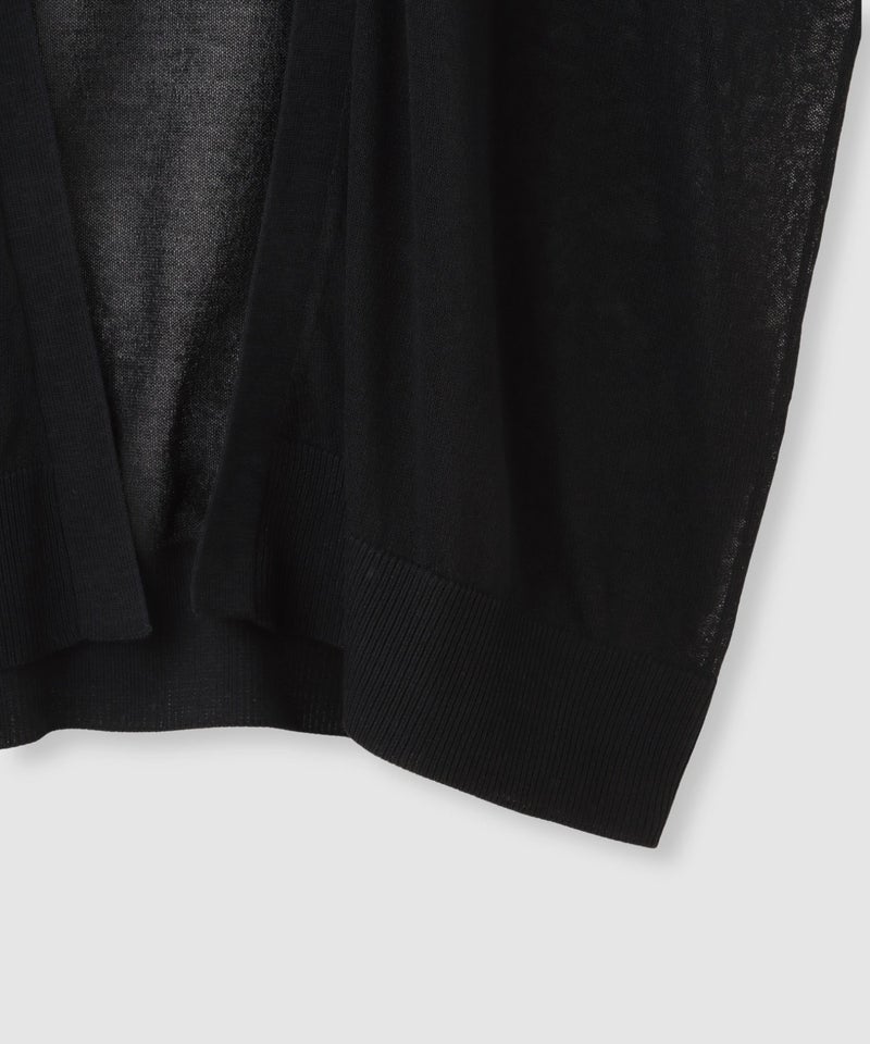 Idnes ウォッシャブルシアーハイゲージニットカーディガン レディース商品画像-7