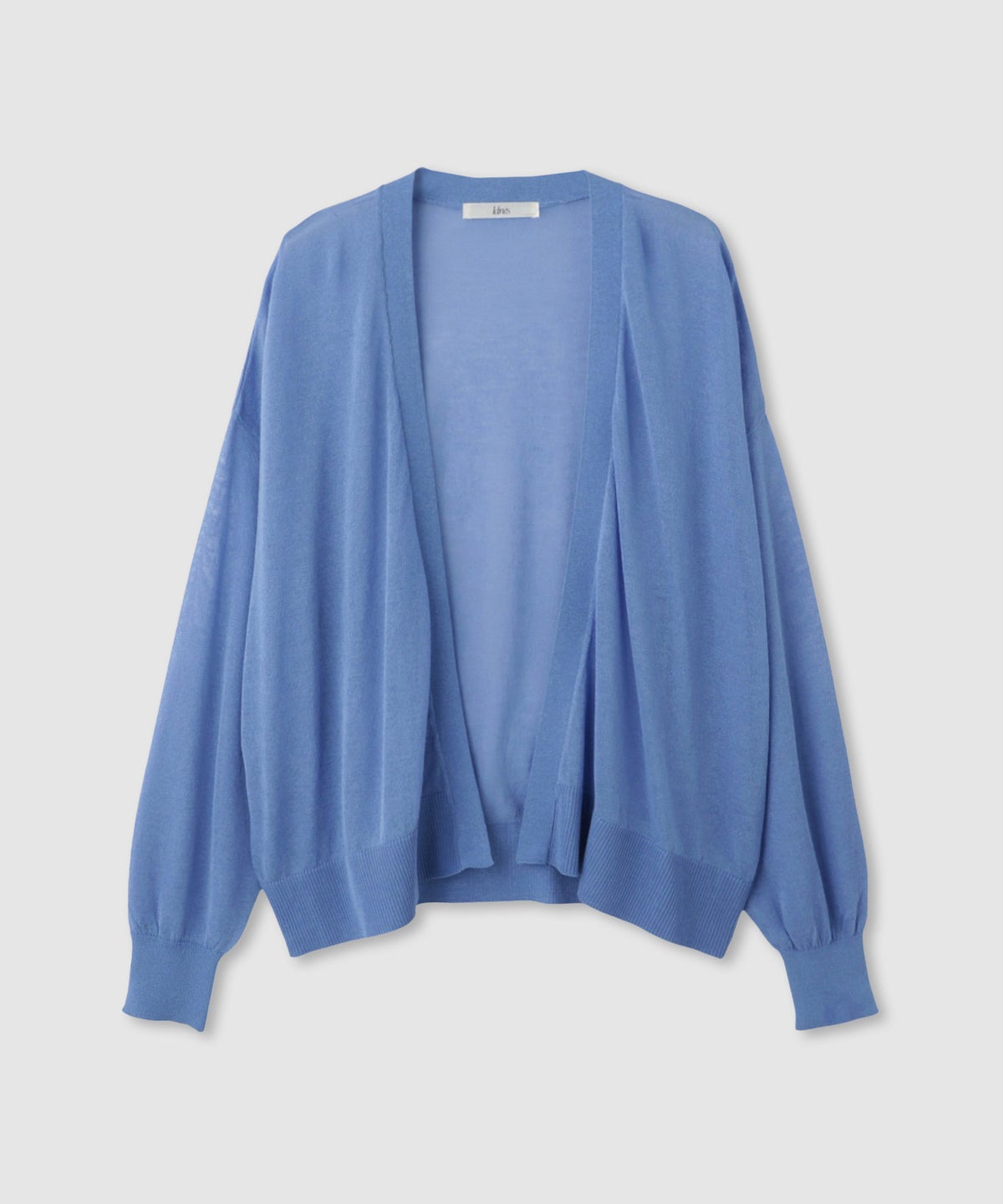 Idnes ウォッシャブルシアーハイゲージニットカーディガン レディース