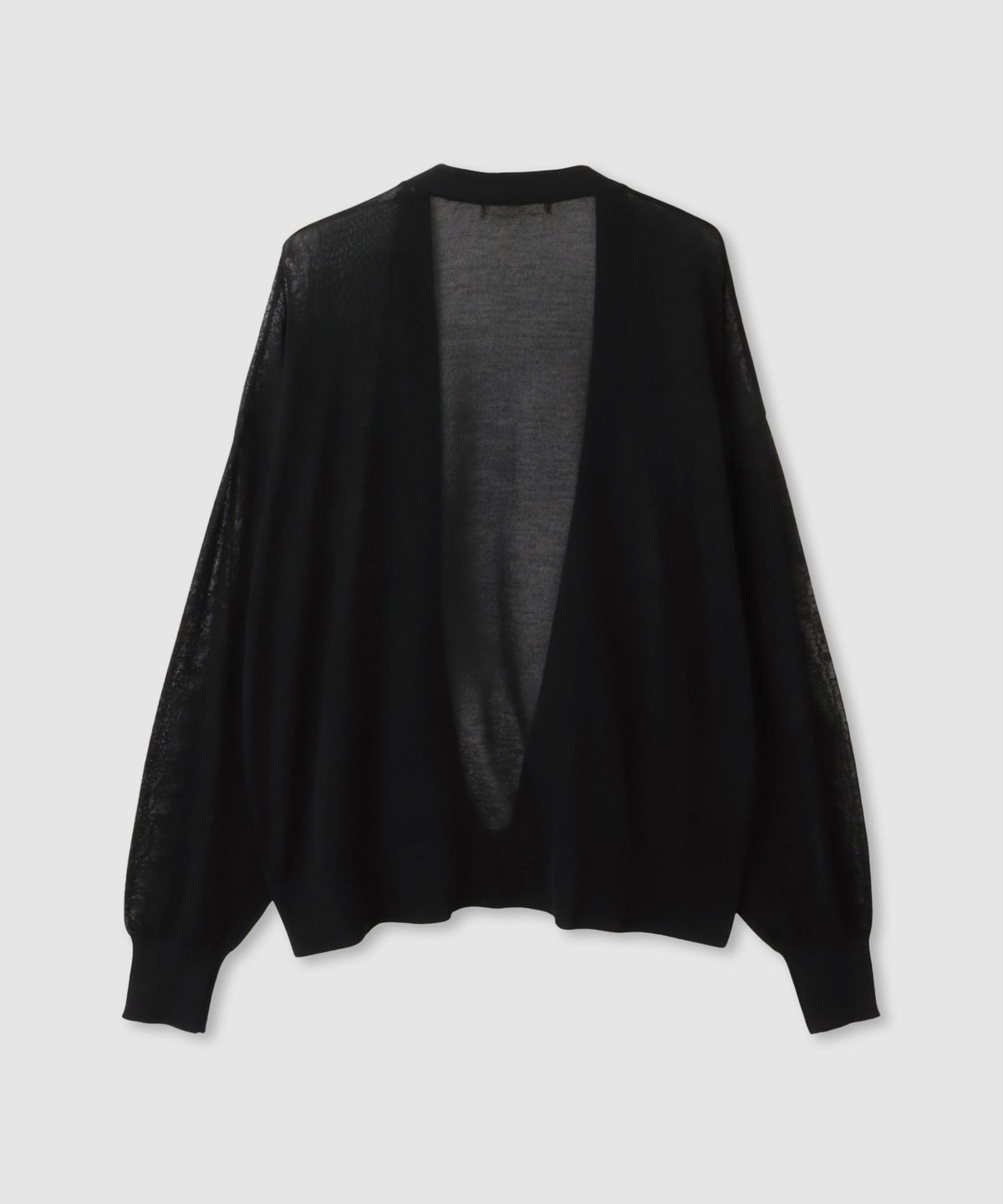 Idnes ウォッシャブルシアーハイゲージニットカーディガン レディース