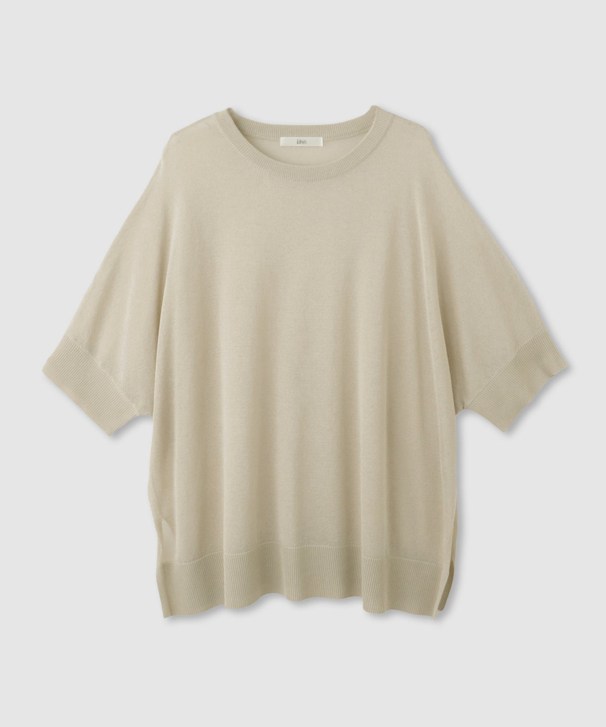 Idnes ウォッシャブルハイゲージニットプルオーバー レディース