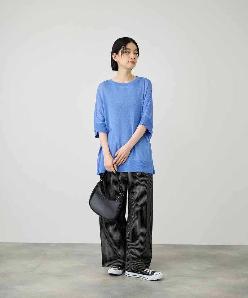 Idnes ウォッシャブルハイゲージニットプルオーバー レディース商品画像-9