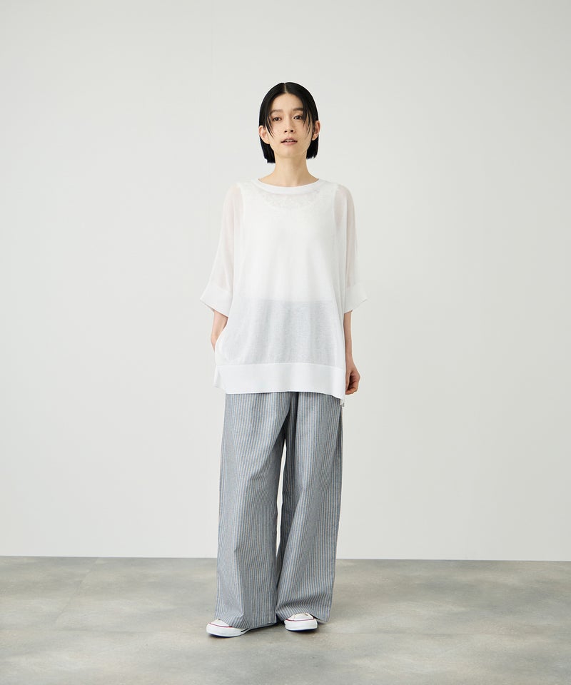 Idnes ウォッシャブルハイゲージニットプルオーバー レディース商品画像-12