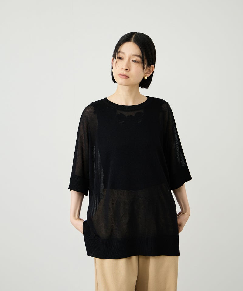 Idnes ウォッシャブルハイゲージニットプルオーバー レディース商品画像-13