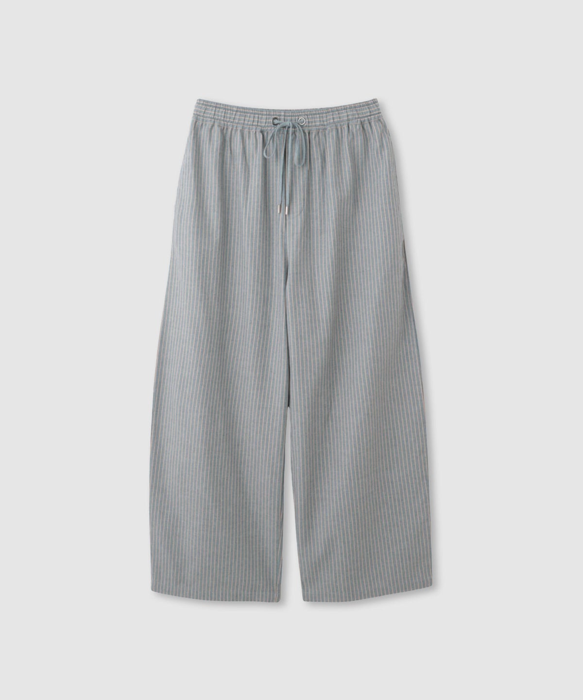 Idnes ヒッコリーワイドパンツ レディース