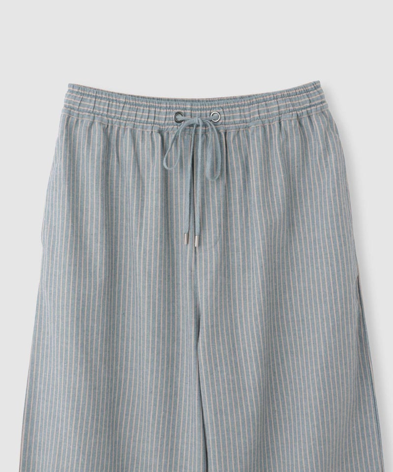 Idnes ヒッコリーワイドパンツ レディース商品画像-5