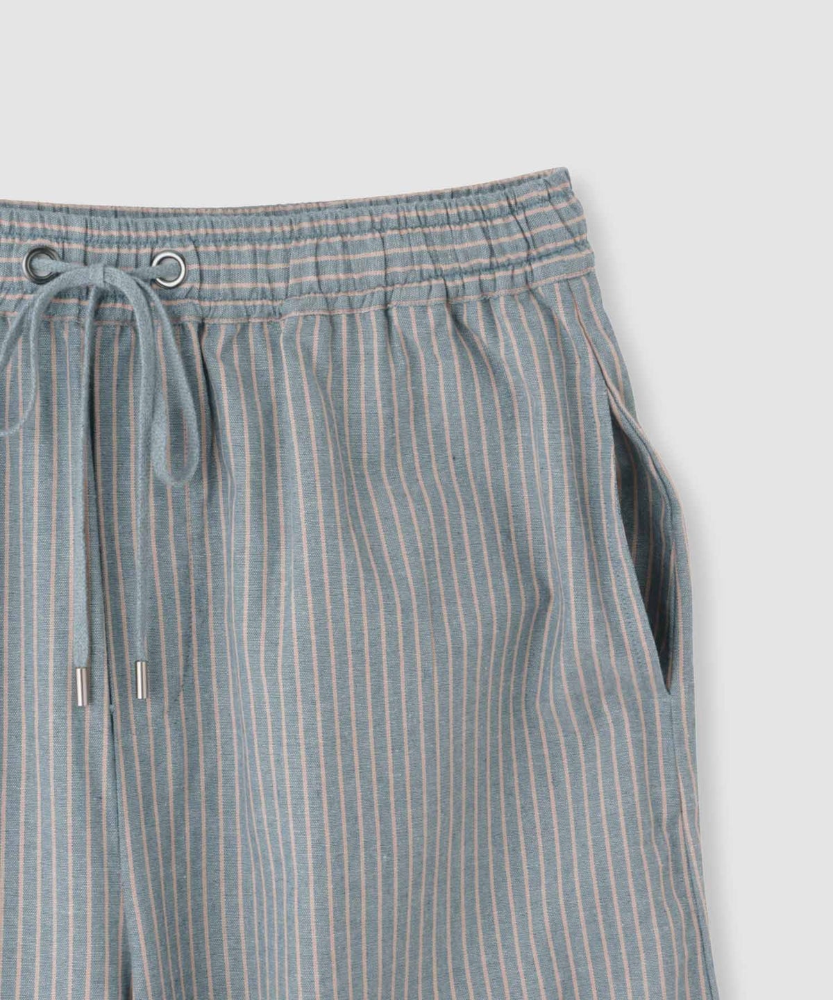 Idnes ヒッコリーワイドパンツ レディース