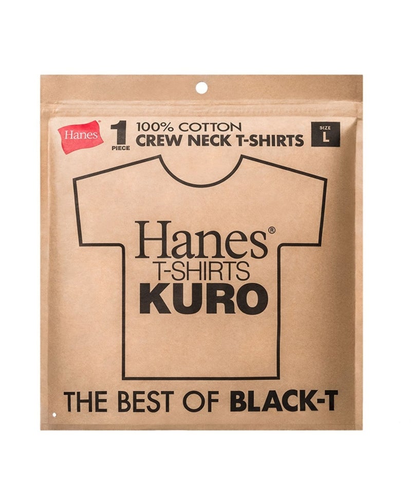 Hanes KURO クルーネックTシャツ メンズ メール便 対応商品商品画像-1