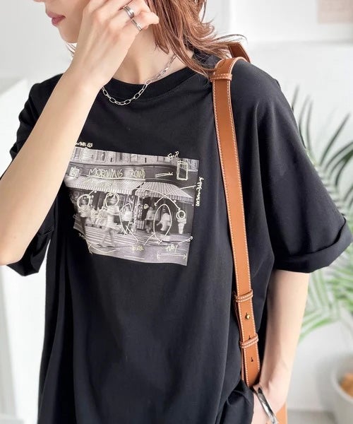 Classical Elf 《JaVaジャバコラボ》【接触冷感機能付き】ラフな一枚に物語を。海外フォト刺繍オーバーサイズTEE(半袖)商品画像-18