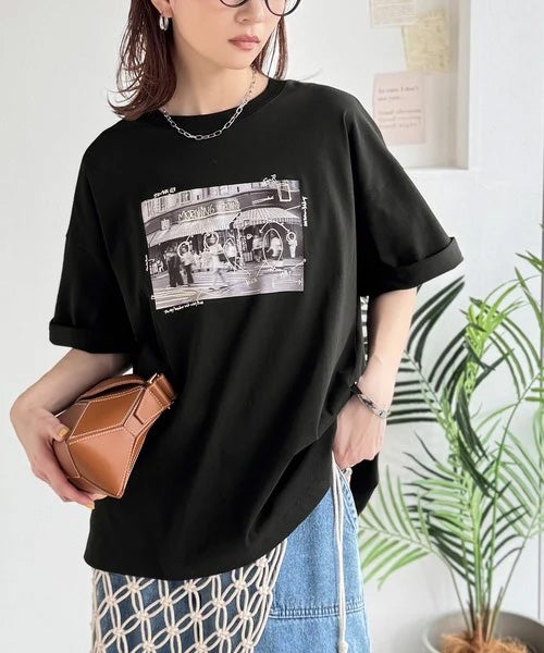 Classical Elf 《JaVaジャバコラボ》【接触冷感機能付き】ラフな一枚に物語を。海外フォト刺繍オーバーサイズTEE（半袖）商品画像-19