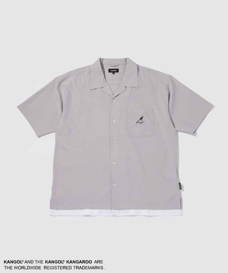 KANGOL  フェイクレイヤード オープンカラー シャツ メンズ商品画像-2