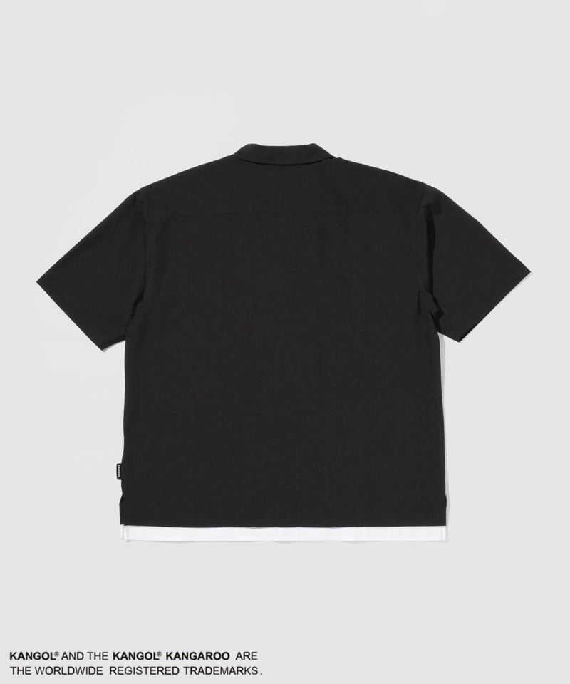 KANGOL  フェイクレイヤード オープンカラー シャツ メンズ商品画像-3