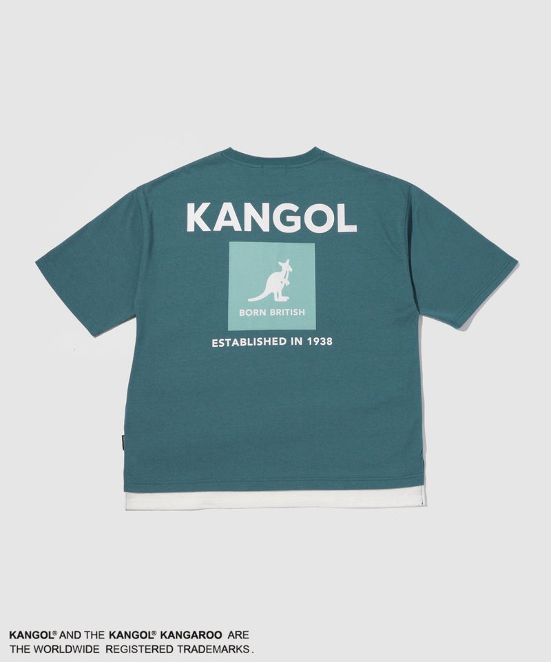 KANGOL バックプリント フェイクレイヤード Tシャツ メンズ メール便 対応商品商品画像-3