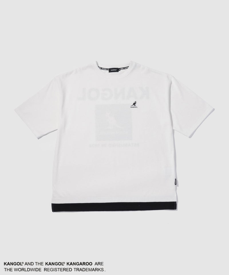 KANGOL バックプリント フェイクレイヤード Tシャツ メンズ メール便 対応商品商品画像-4