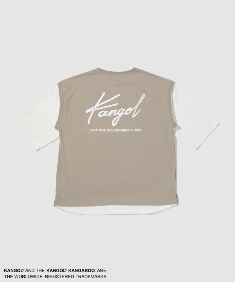 KANGOL フェイクレイヤードTシャツ メンズ メール便 対応商品商品画像-3