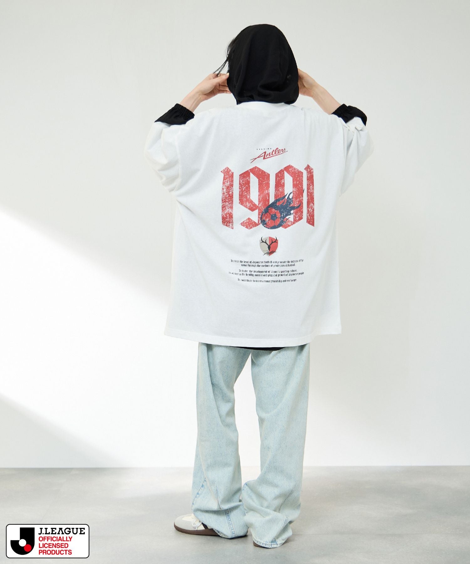 鹿島アントラーズ デザインTシャツ/Jリーグ KASHIMA ANTLERS メンズ