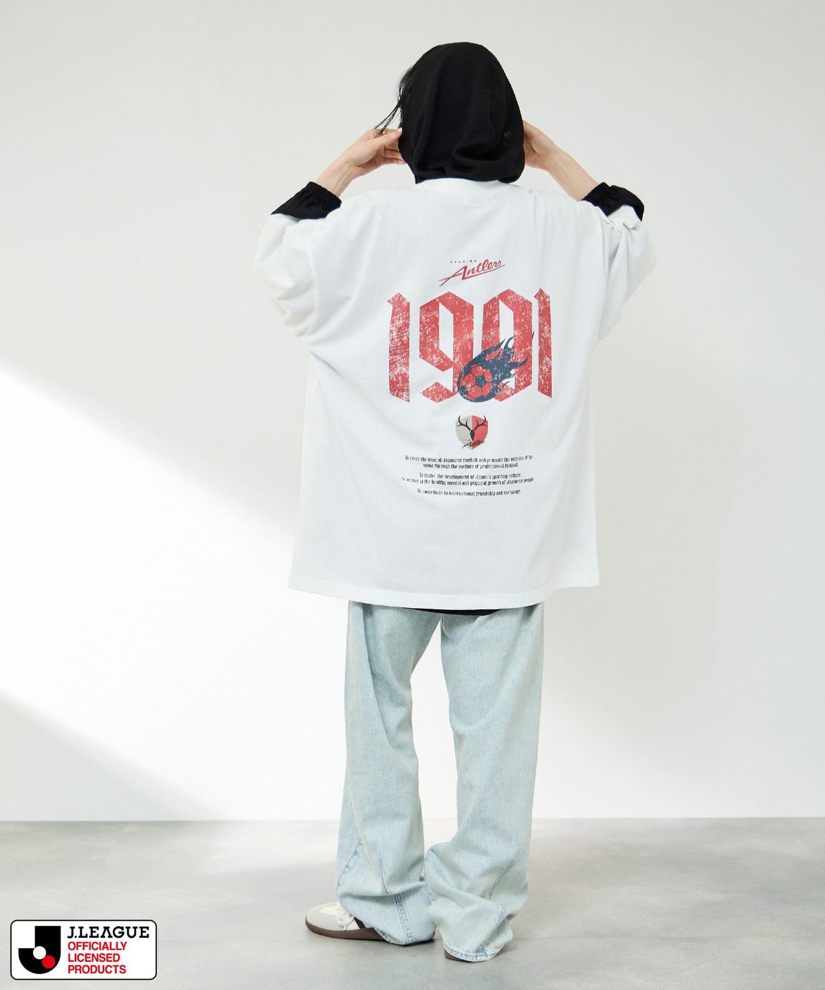 鹿島アントラーズ デザインTシャツ/Jリーグ KASHIMA ANTLERS メンズ メール便 対応商品