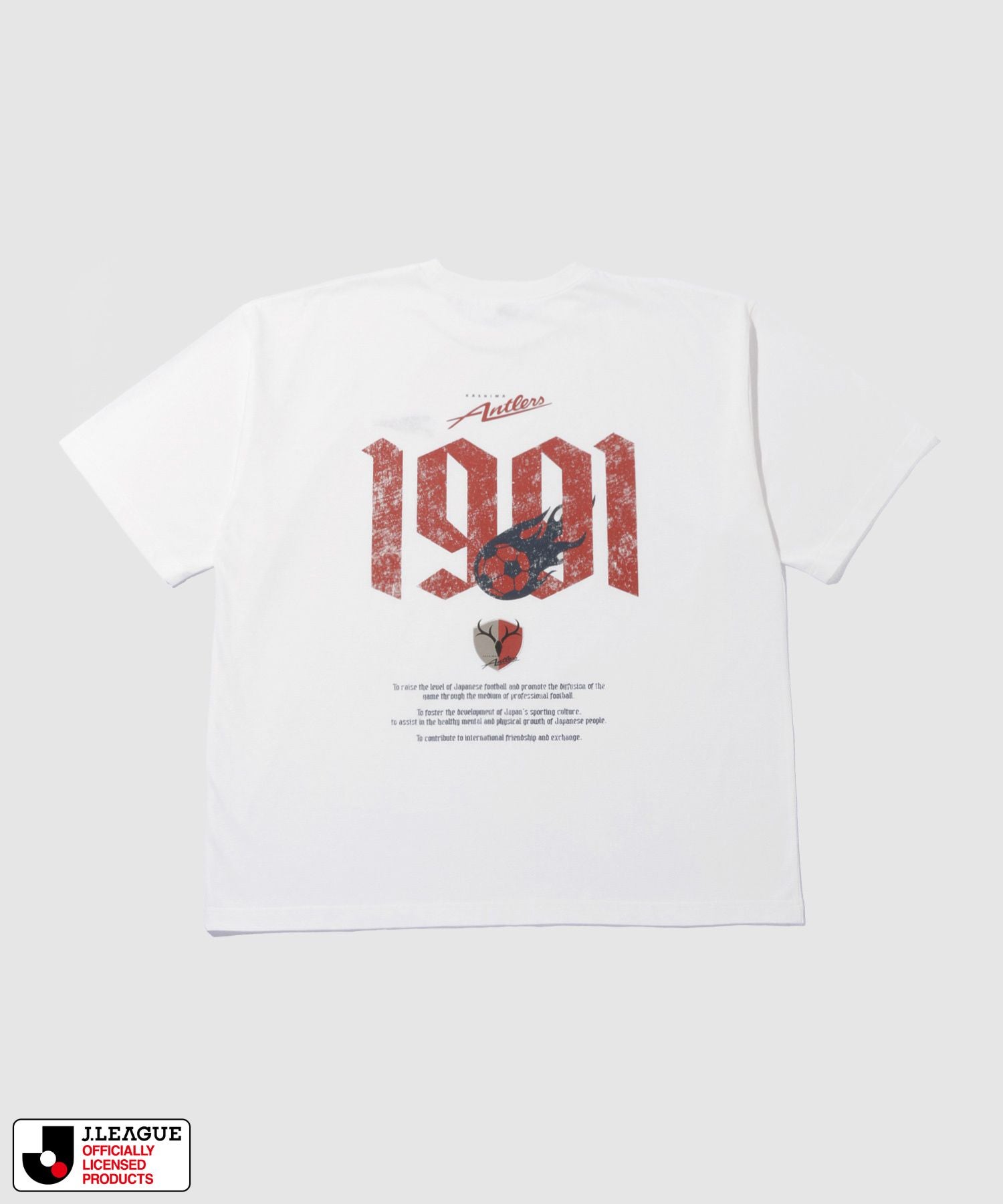 鹿島アントラーズ デザインTシャツ/Jリーグ KASHIMA ANTLERS メンズ
