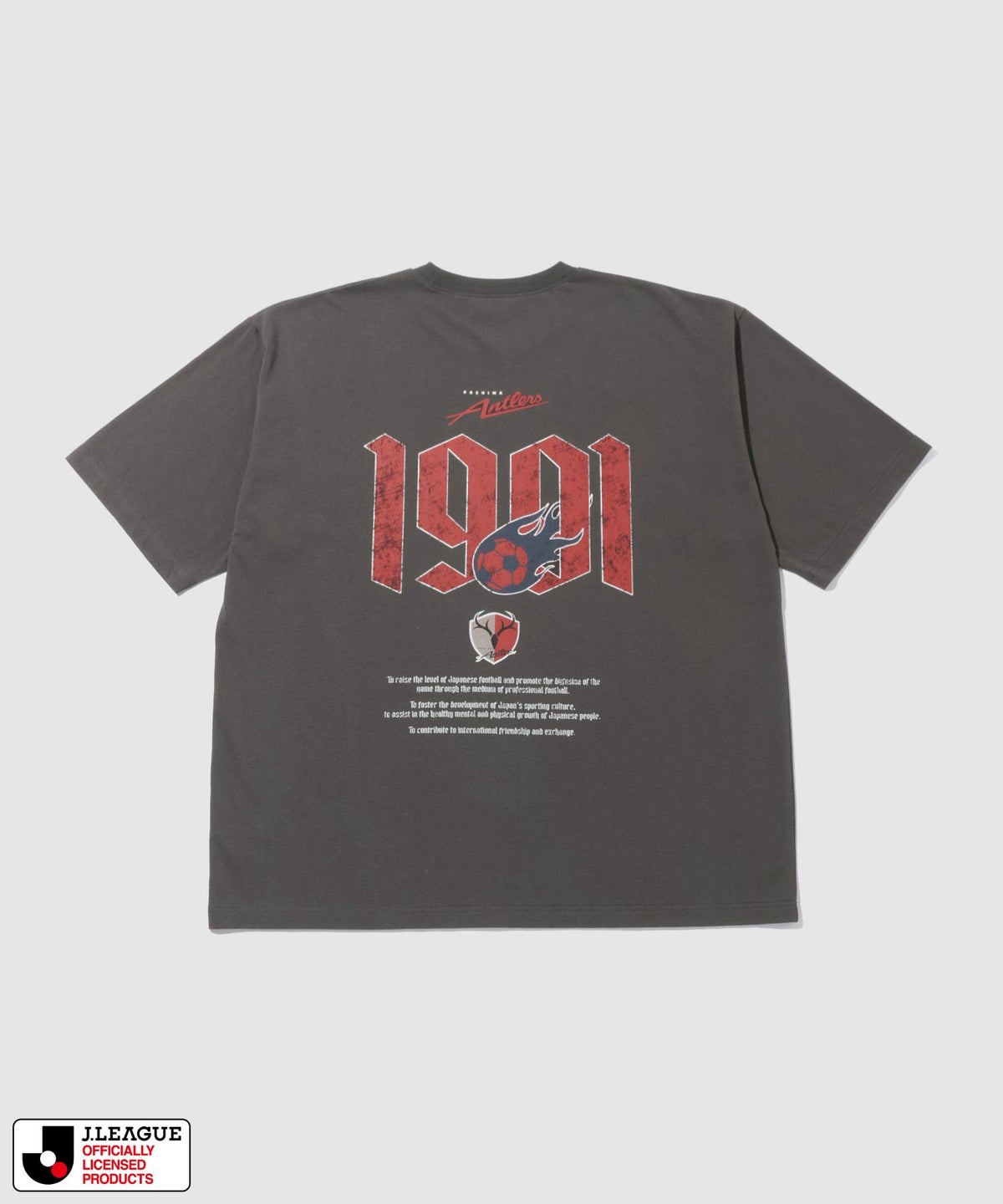 鹿島アントラーズ デザインTシャツ/Jリーグ KASHIMA ANTLERS メンズ メール便 対応商品