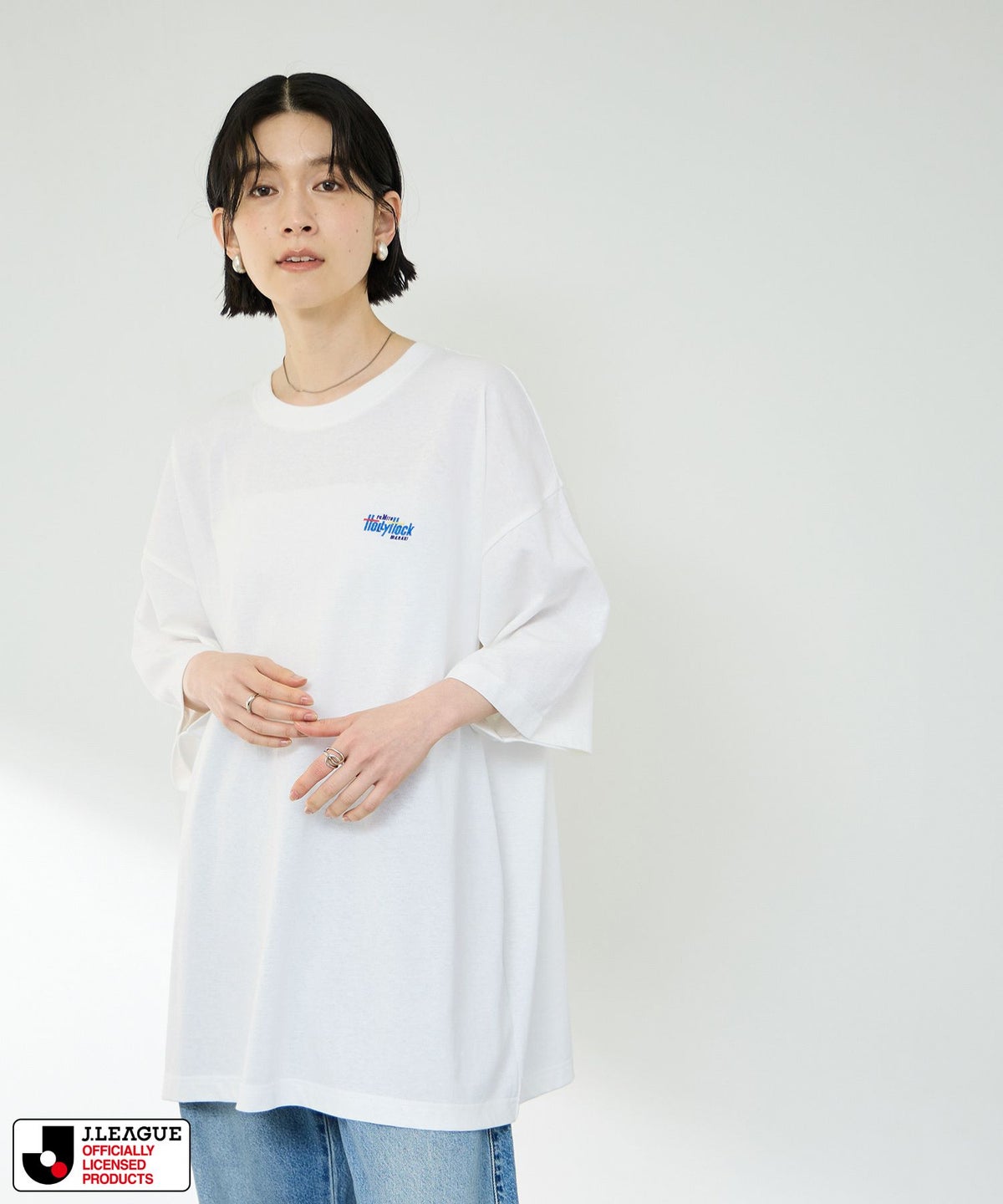 水戸ホーリーホック デザインTシャツ/Jリーグ MITO HOLLYHOCK メンズ メール便 対応商品