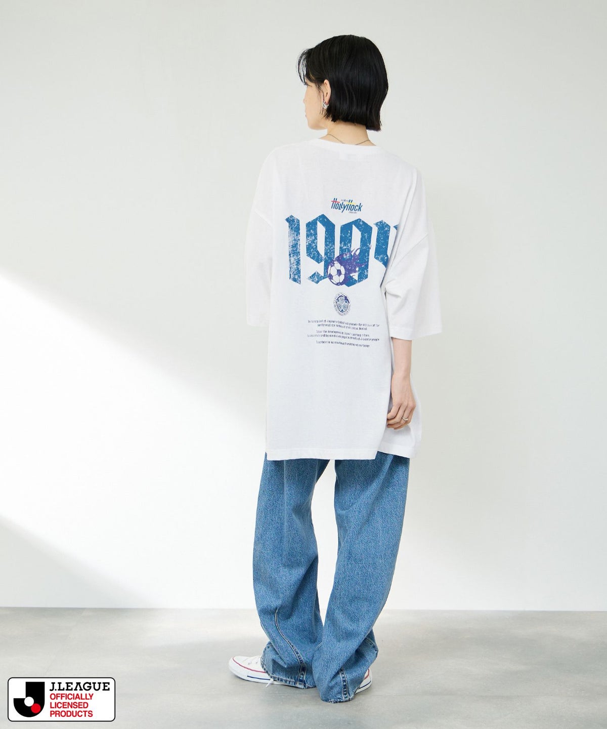 水戸ホーリーホック デザインTシャツ/Jリーグ MITO HOLLYHOCK メンズ メール便 対応商品