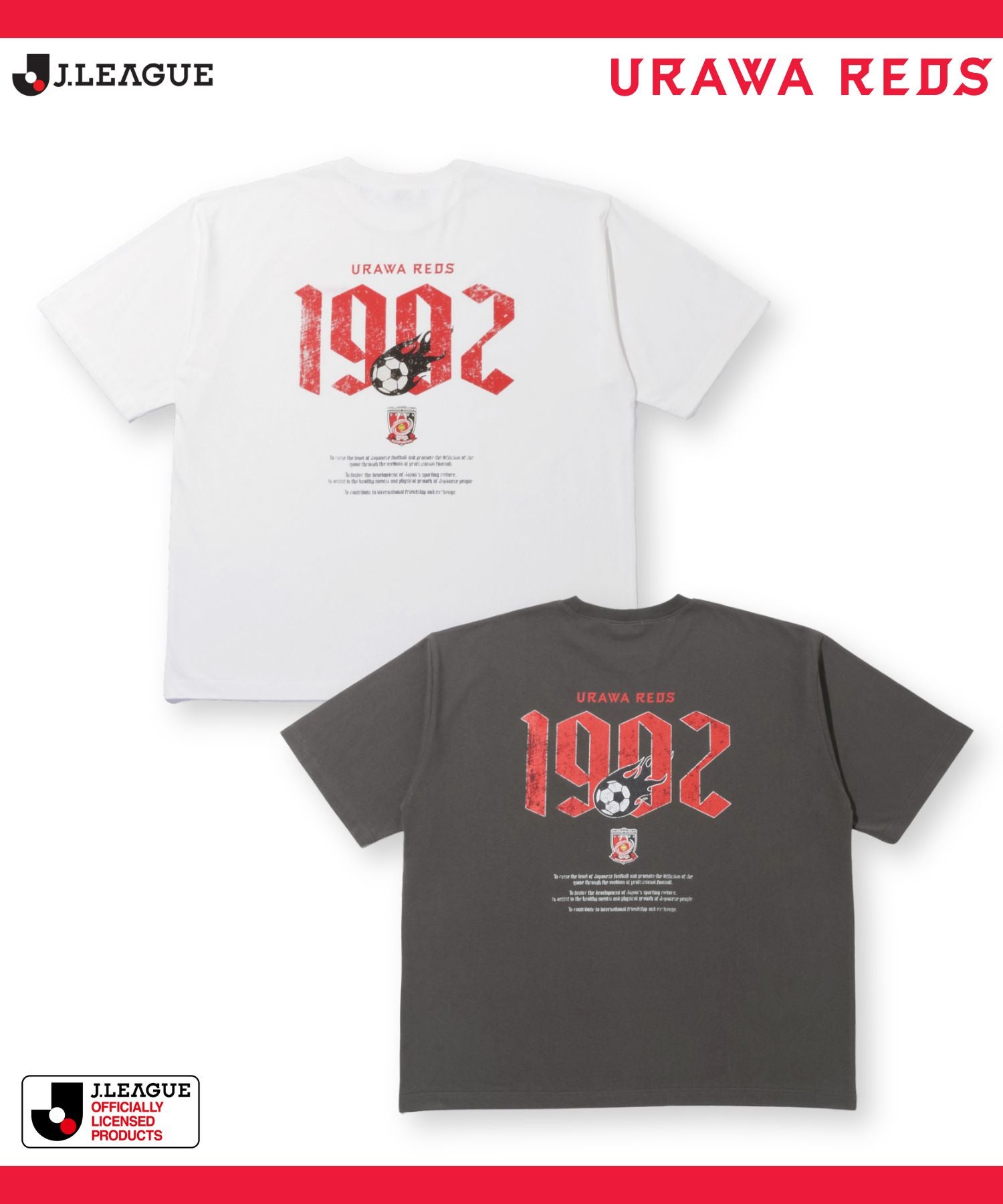 浦和レッズ デザインTシャツ/Jリーグ URAWA REDS メンズ