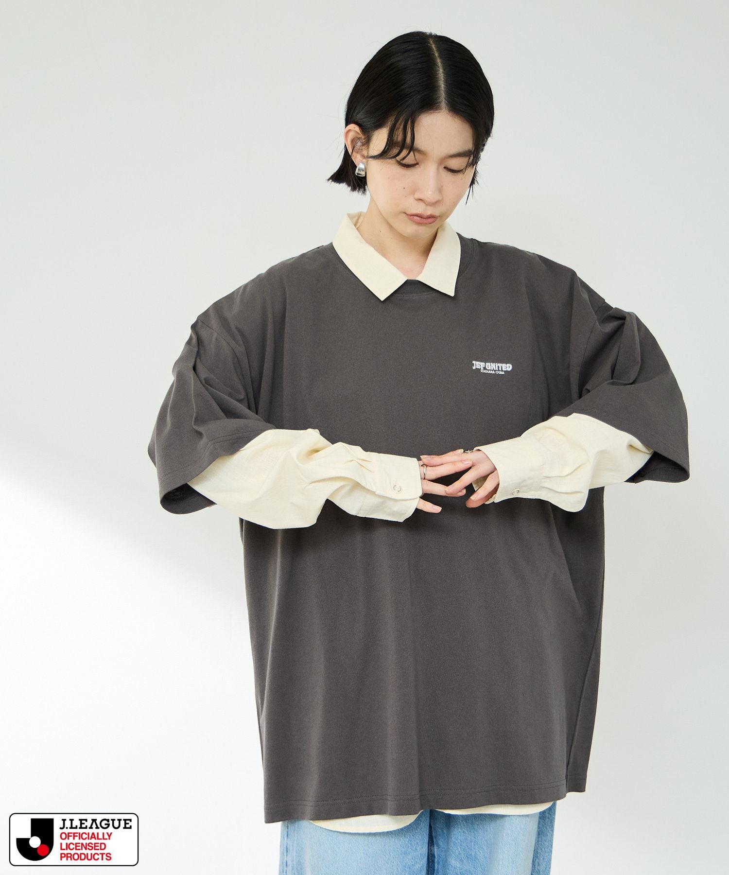 ジェフユナイテッド千葉 デザインTシャツ/Jリーグ JEF UNITED CHIBA メンズ