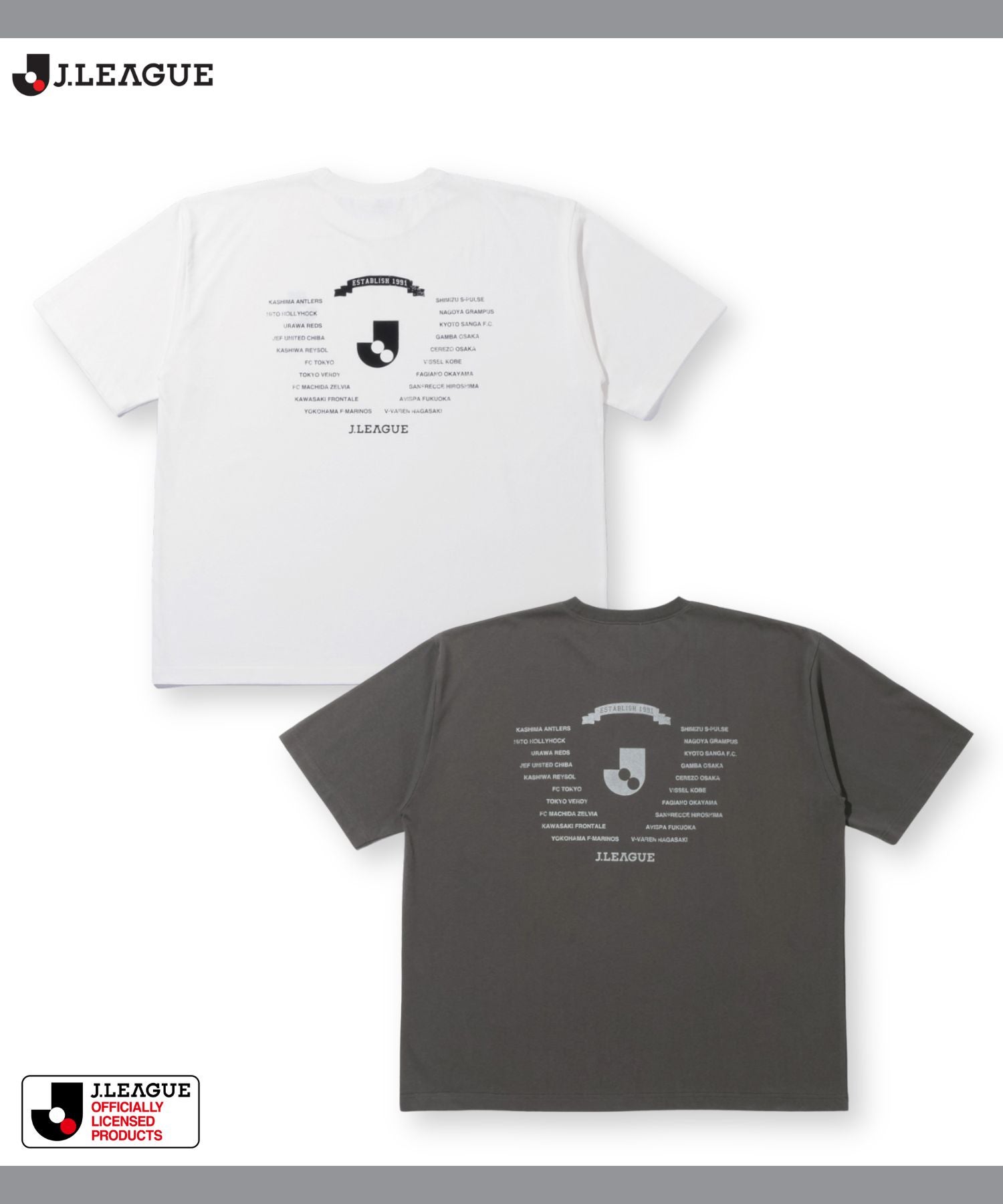 Jリーグ J1 全チームTシャツ メンズ