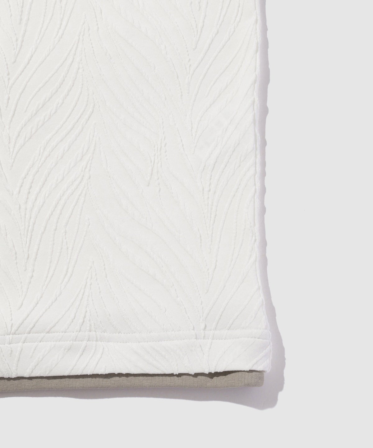 TETE HOMME 膨れジャガード 配色切替半袖VネックTシャツ メンズ メール便 対応商品