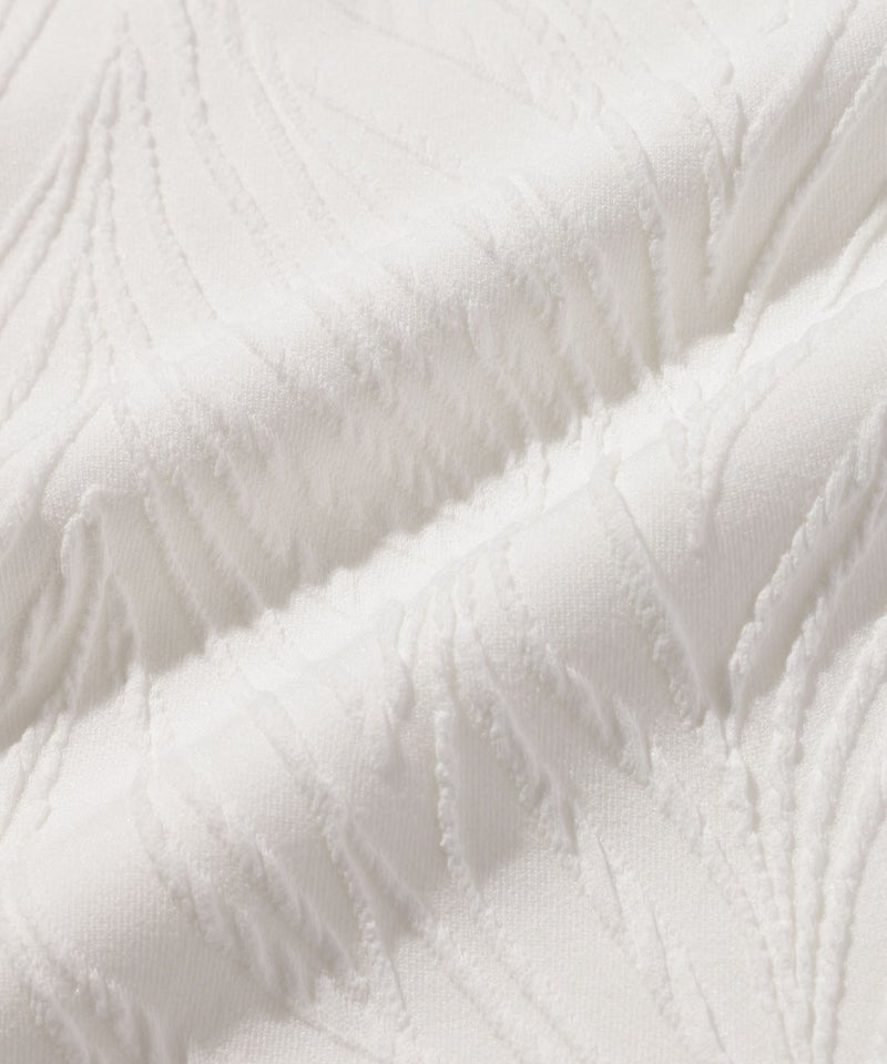 TETE HOMME 膨れジャガード 配色切替半袖VネックTシャツ メンズ メール便 対応商品商品画像-7