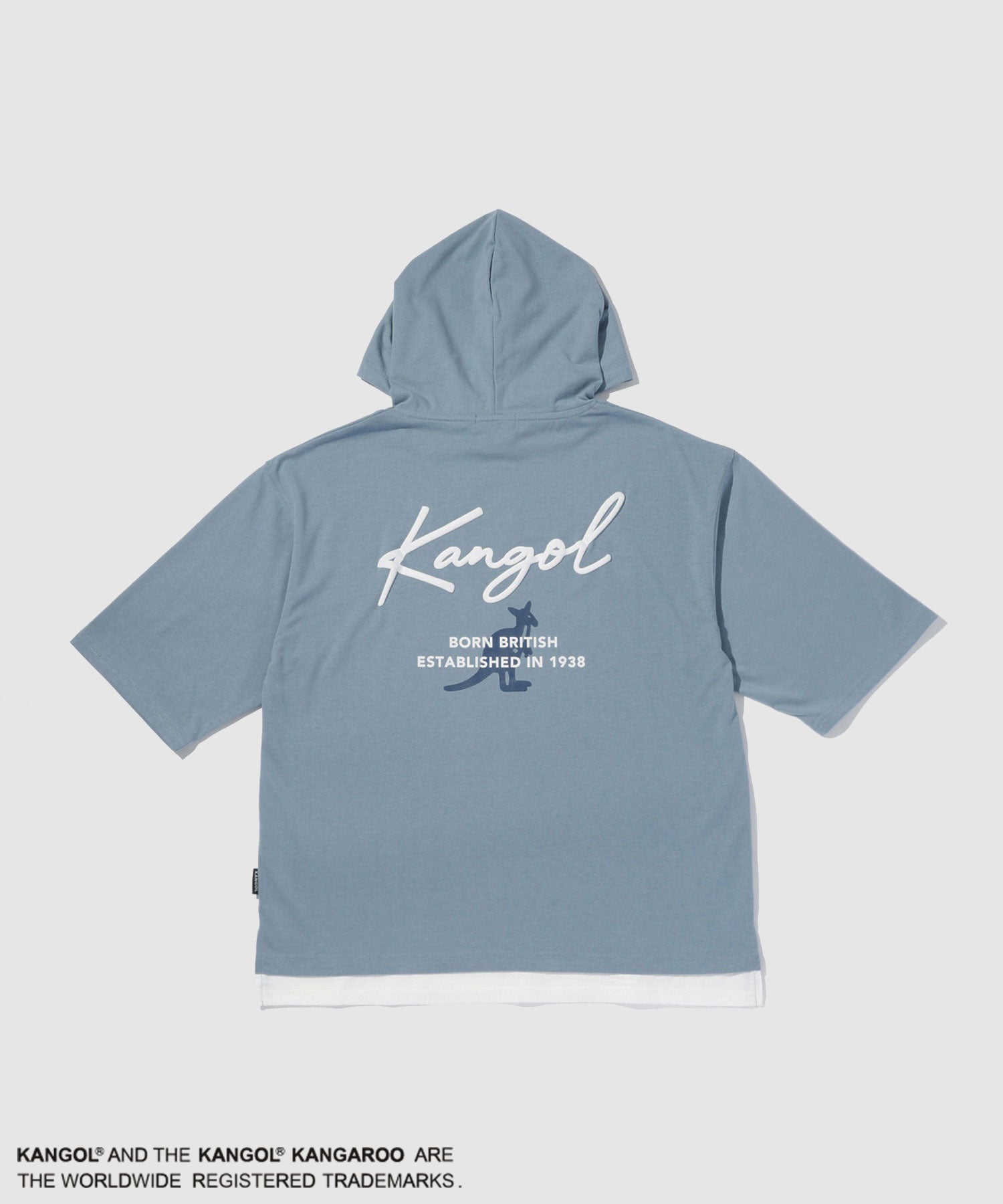 KANGOL フェイクレイヤードパーカー メンズ