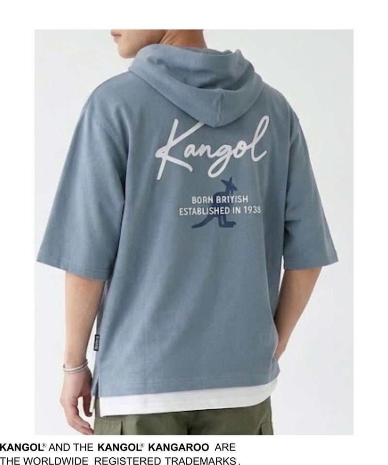 KANGOL フェイクレイヤードパーカー メンズ商品画像-1
