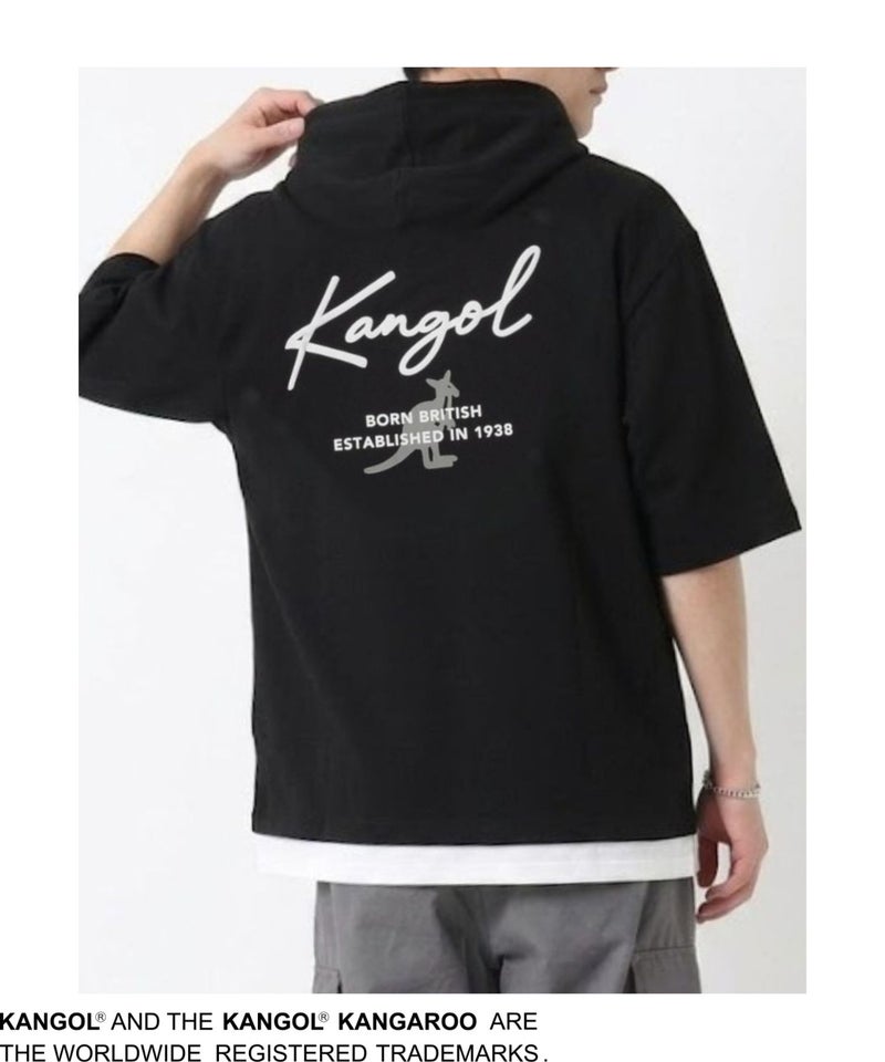 KANGOL フェイクレイヤードパーカー メンズ商品画像-2