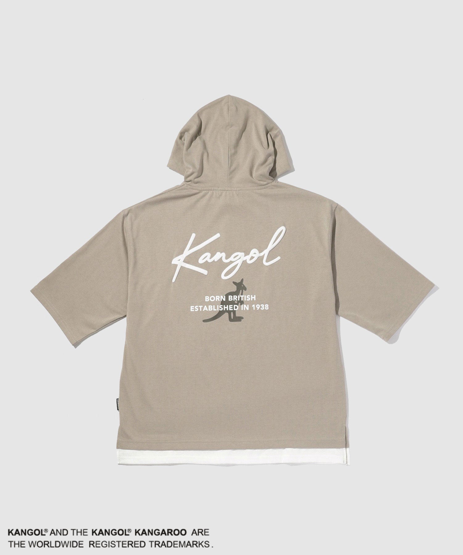 KANGOL フェイクレイヤードパーカー メンズ