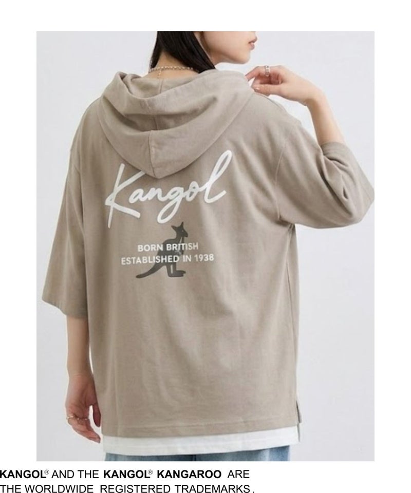 KANGOL フェイクレイヤードパーカー メンズ商品画像-3