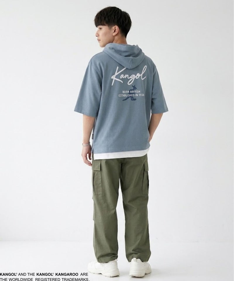 KANGOL フェイクレイヤードパーカー メンズ商品画像-6