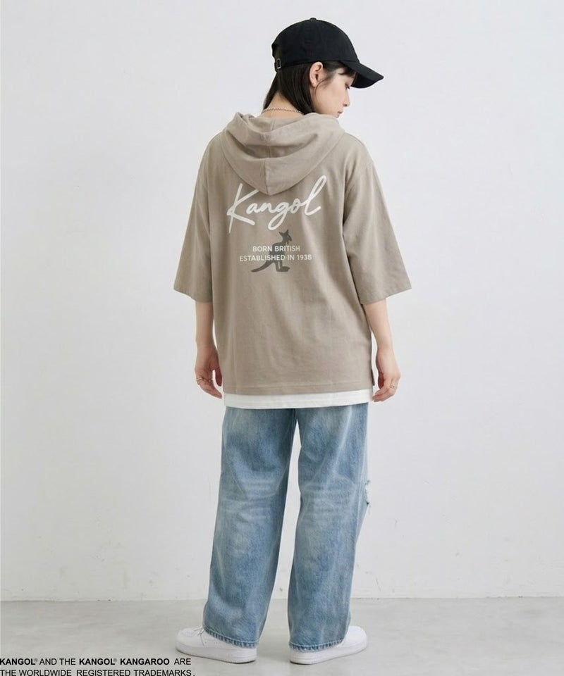 KANGOL フェイクレイヤードパーカー メンズ商品画像-9