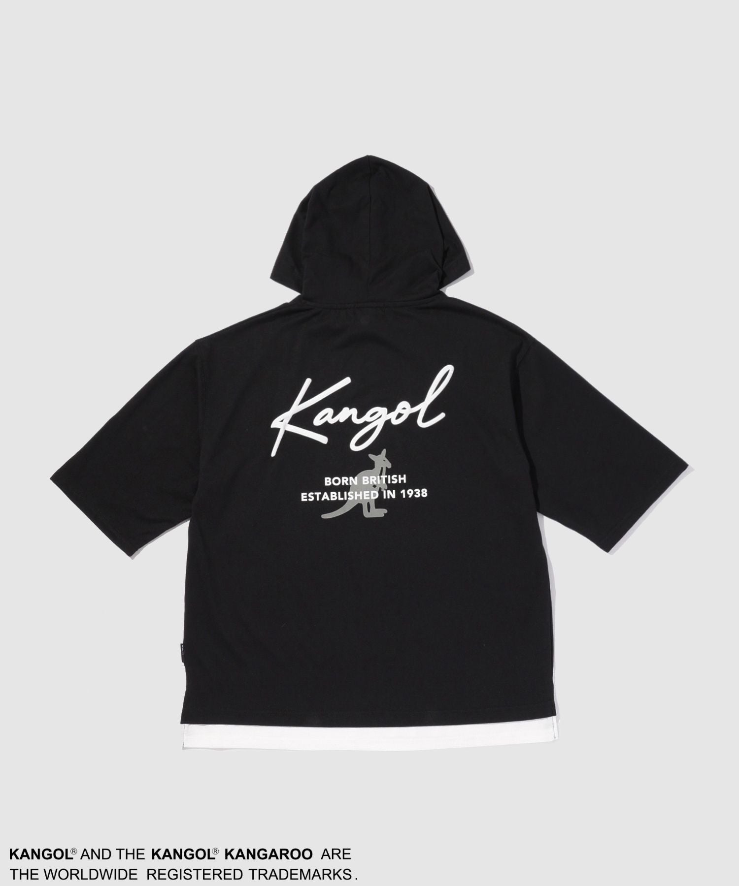 KANGOL フェイクレイヤードパーカー メンズ