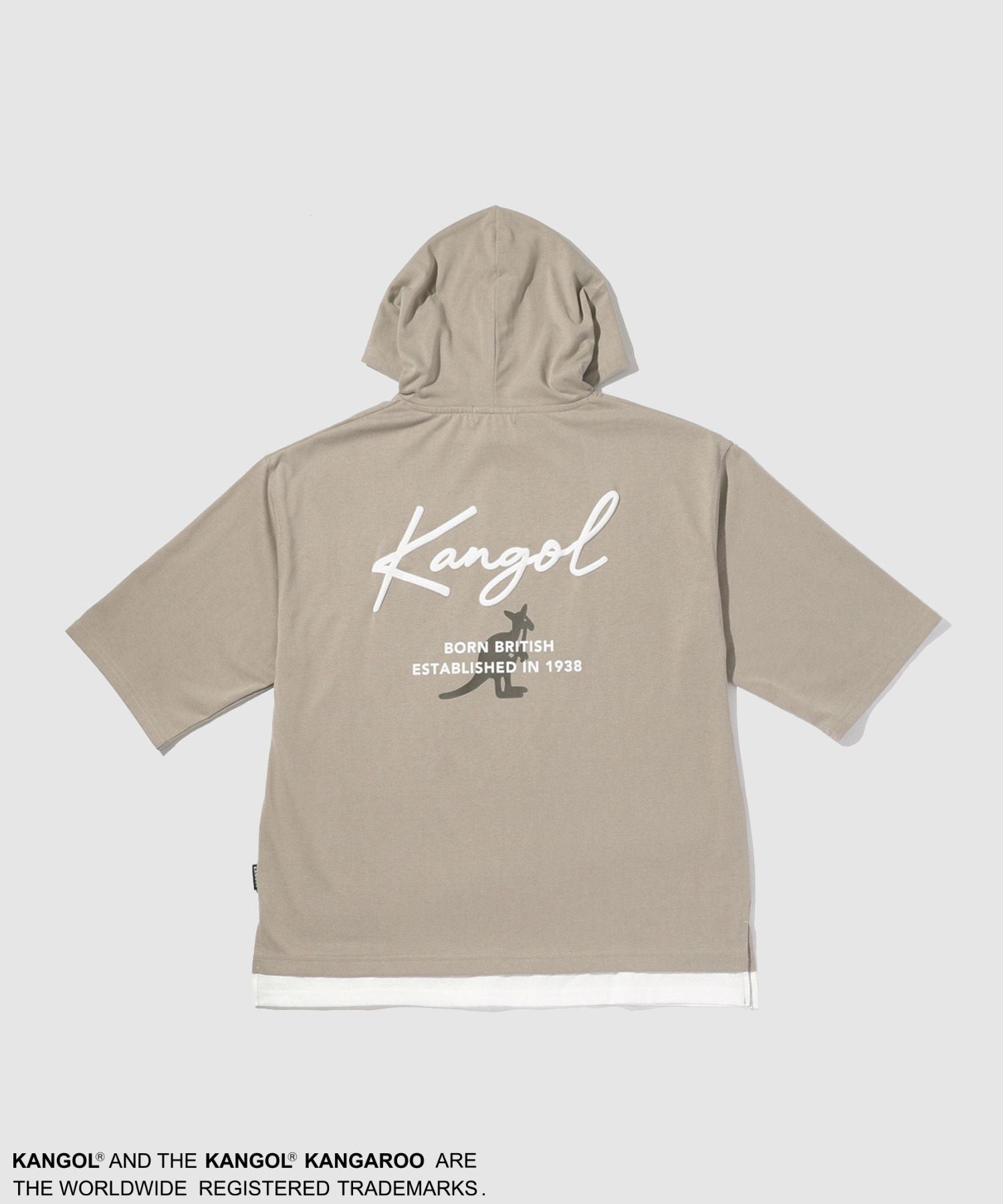 KANGOL フェイクレイヤードパーカー メンズ