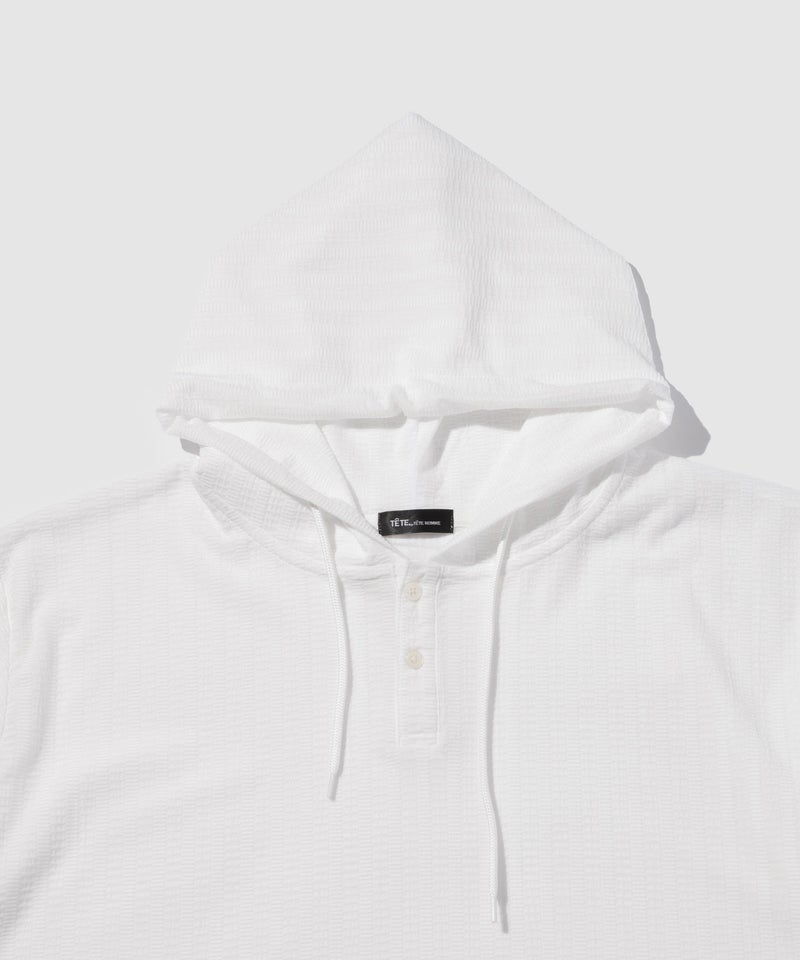 TETE HOMME リラックスシルエットカプリフーディー メンズ商品画像-4