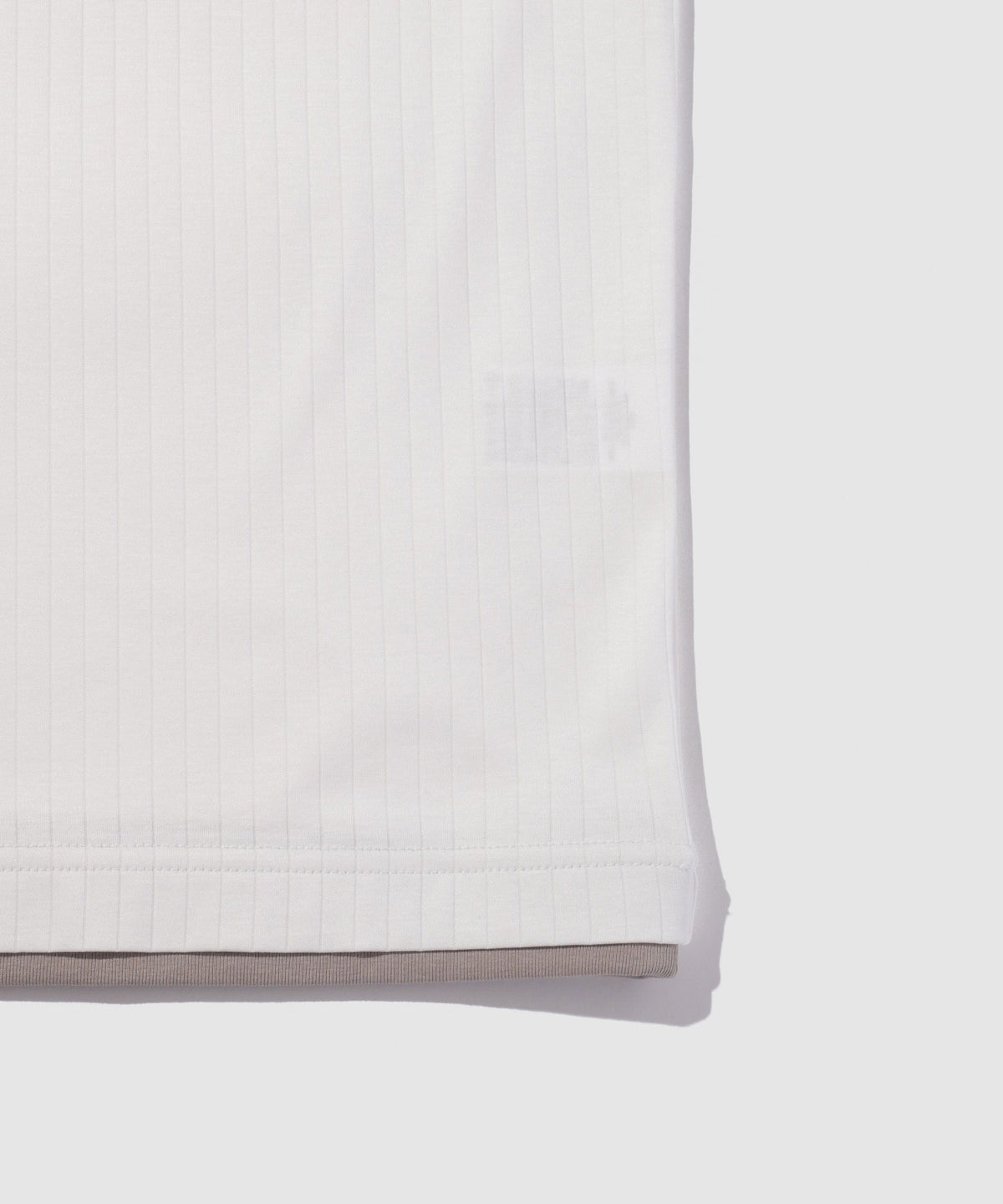 TETE HOMME 針抜きストライプ 配色レイヤード キーネック半袖Tシャツ メンズ メール便 対応商品