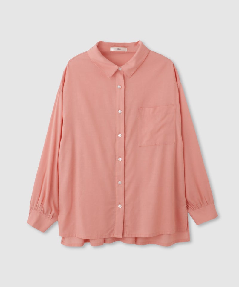 Idnes リネンシャーリングシャツ レディース商品画像-1