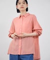 Idnes  リネンシャーリングシャツ レディース商品サムネイル-1