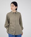 Idnes  リネンシャーリングシャツ レディース商品サムネイル-2