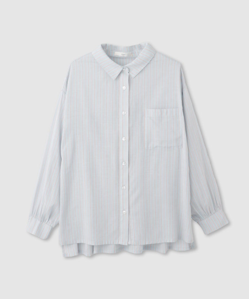 Idnes リネンシャーリングシャツ レディース商品画像-3