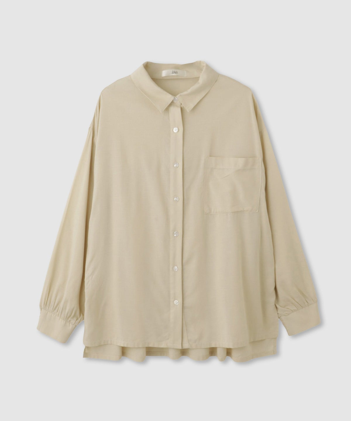 Idnes リネンシャーリングシャツ レディース