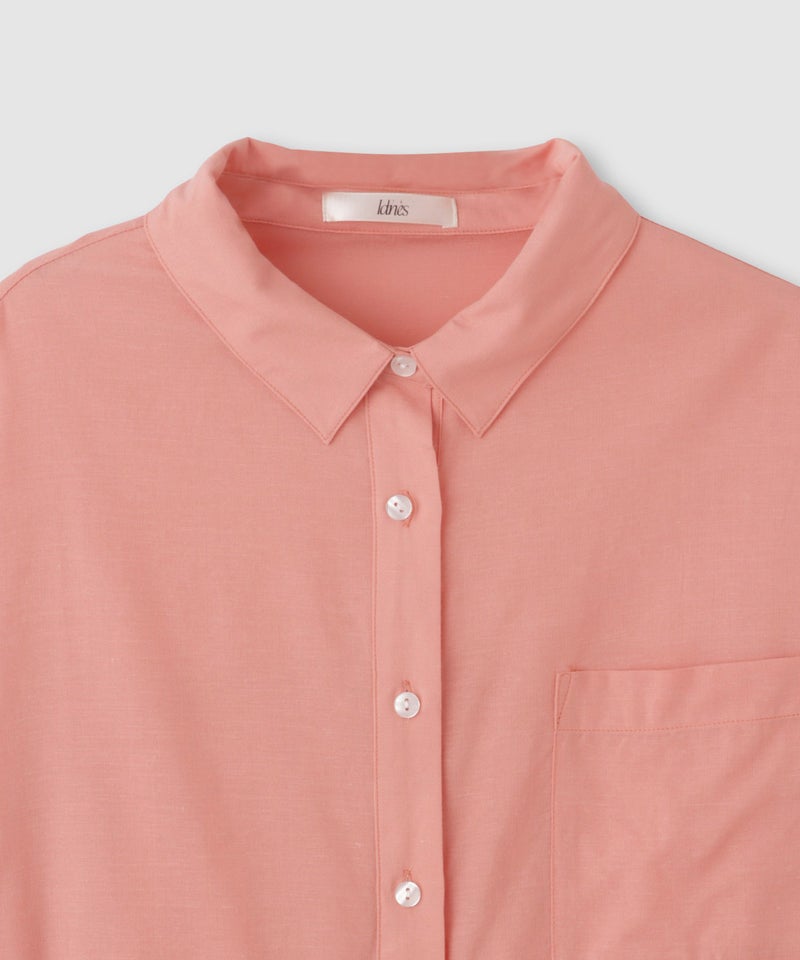 Idnes リネンシャーリングシャツ レディース商品画像-7