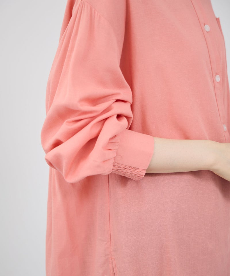 Idnes  リネンシャーリングシャツ レディース商品画像-10