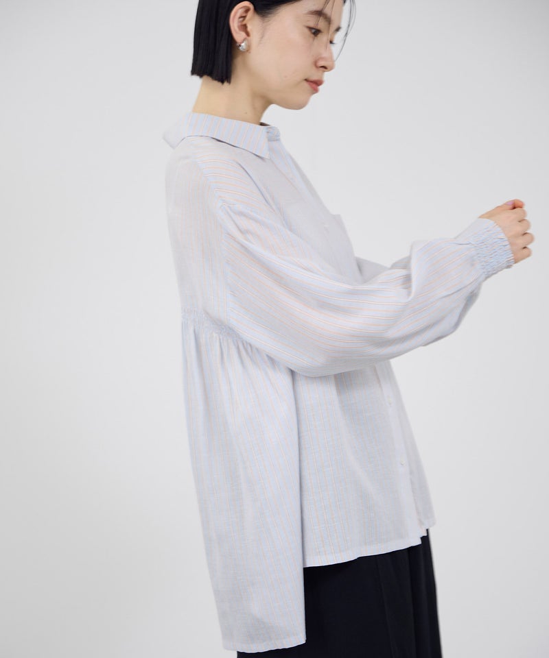 Idnes リネンシャーリングシャツ レディース商品画像-16