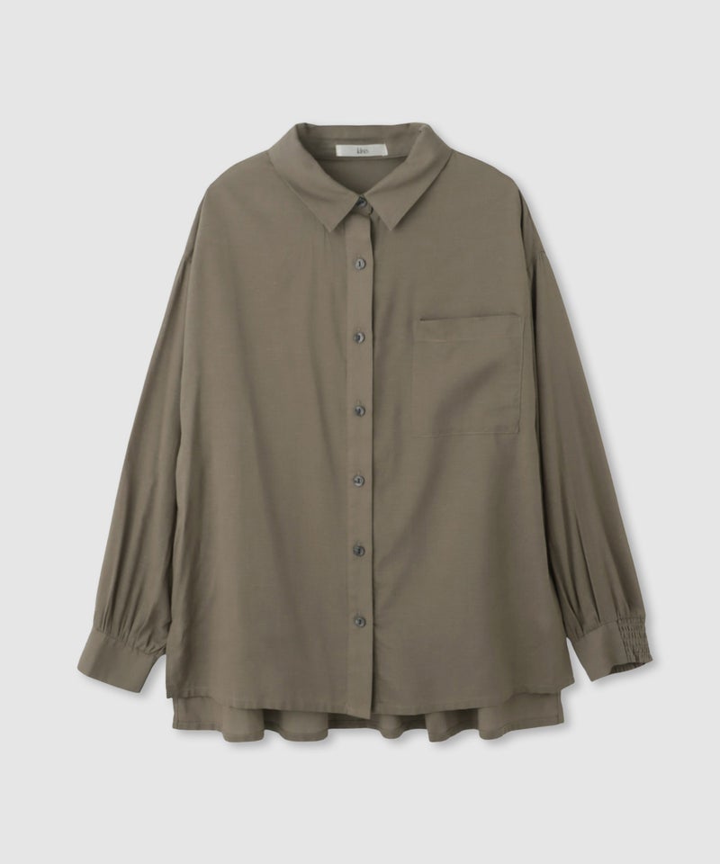 Idnes  リネンシャーリングシャツ レディース商品画像-26